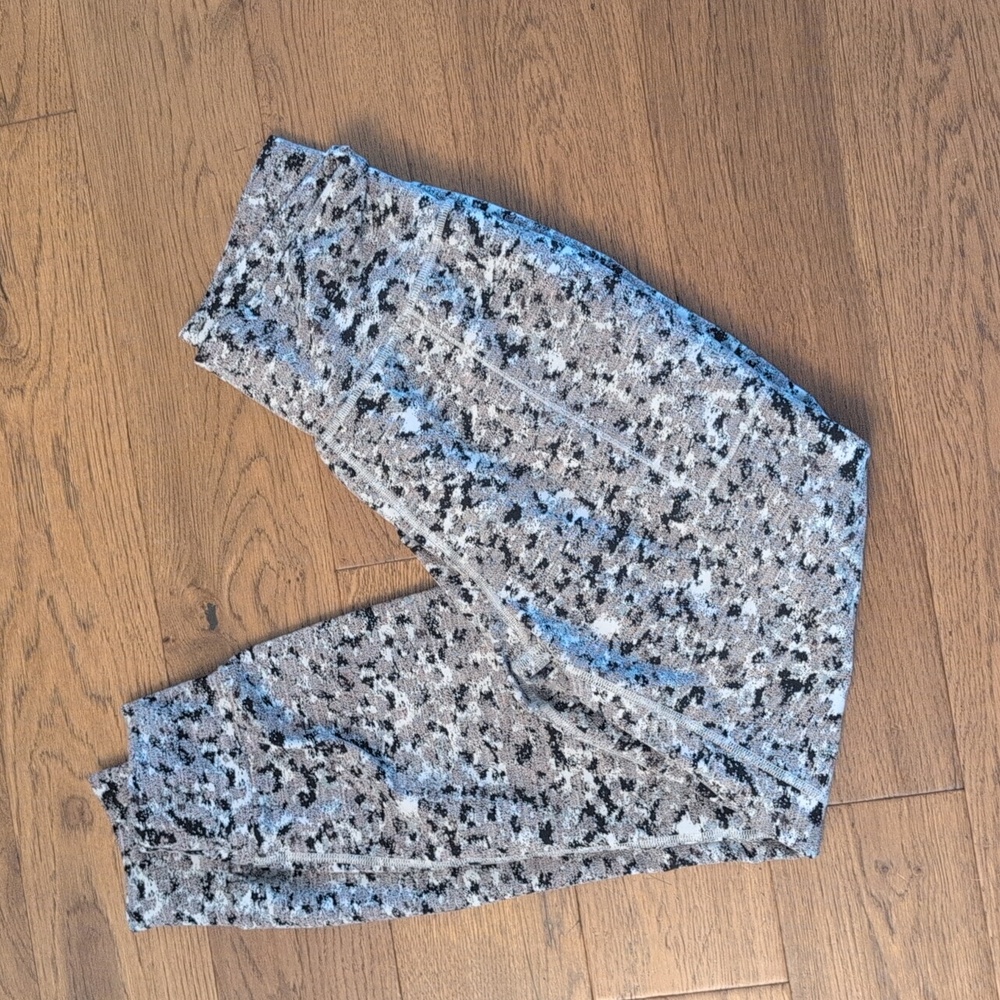 Athleta Speckled Gray & Black Jogger Track Pants